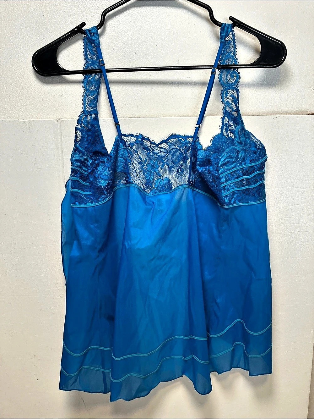 La Perla Tropic Floral Chemise in Blue Size Medium NWT